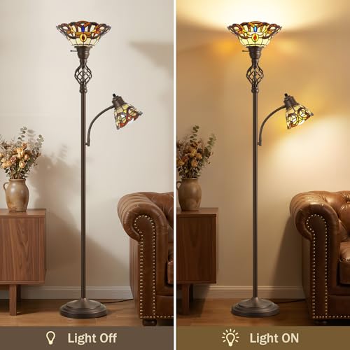 Torchiere Floor Lamp for Living Room (Multicolored 2)