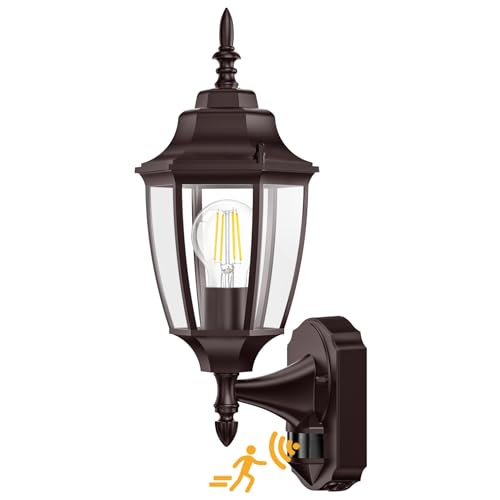 Motion Sensor Outdoor Wall Lights (Bronze / 1 Pack)