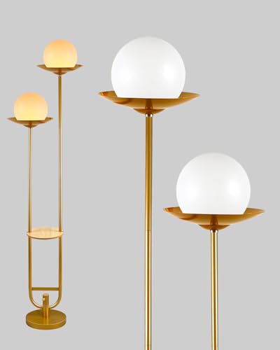 Globe Floor Lamp with LED Bulbs Included