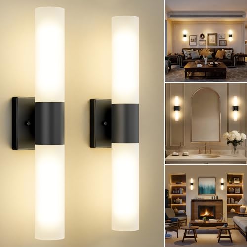 Wall Sconces Set of Two (Black-2PCS)