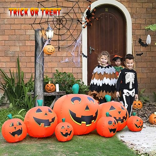 Halloween Inflatable Pumpkin Outdoor Decoration (8.5FT Pumpkin)