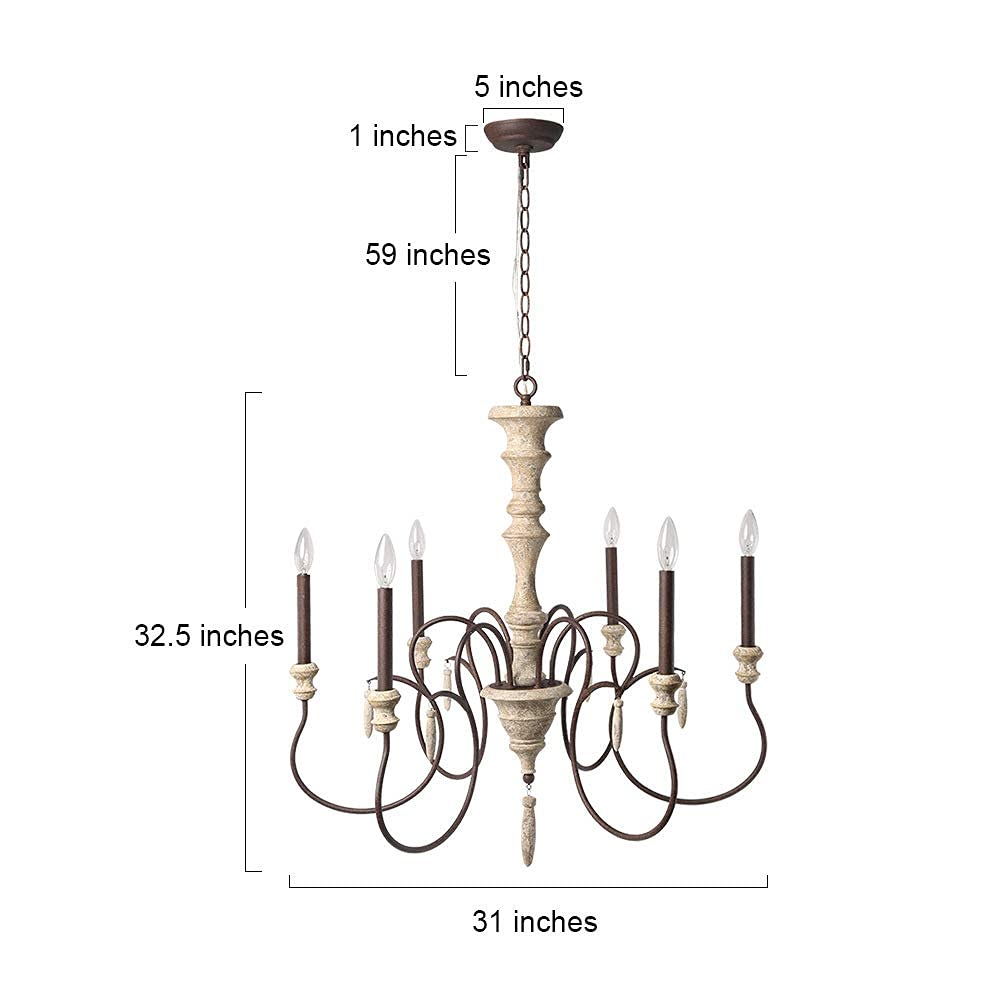 Farmhouse Chandelier (A03294)
