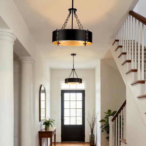 18.8" Drum Chandelier for Dining Room 4 (Chandelier-4-Light-18.89")