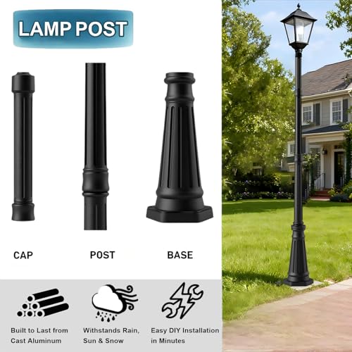 Universal Outdoor Post Light Pole (79 inch without Arm)