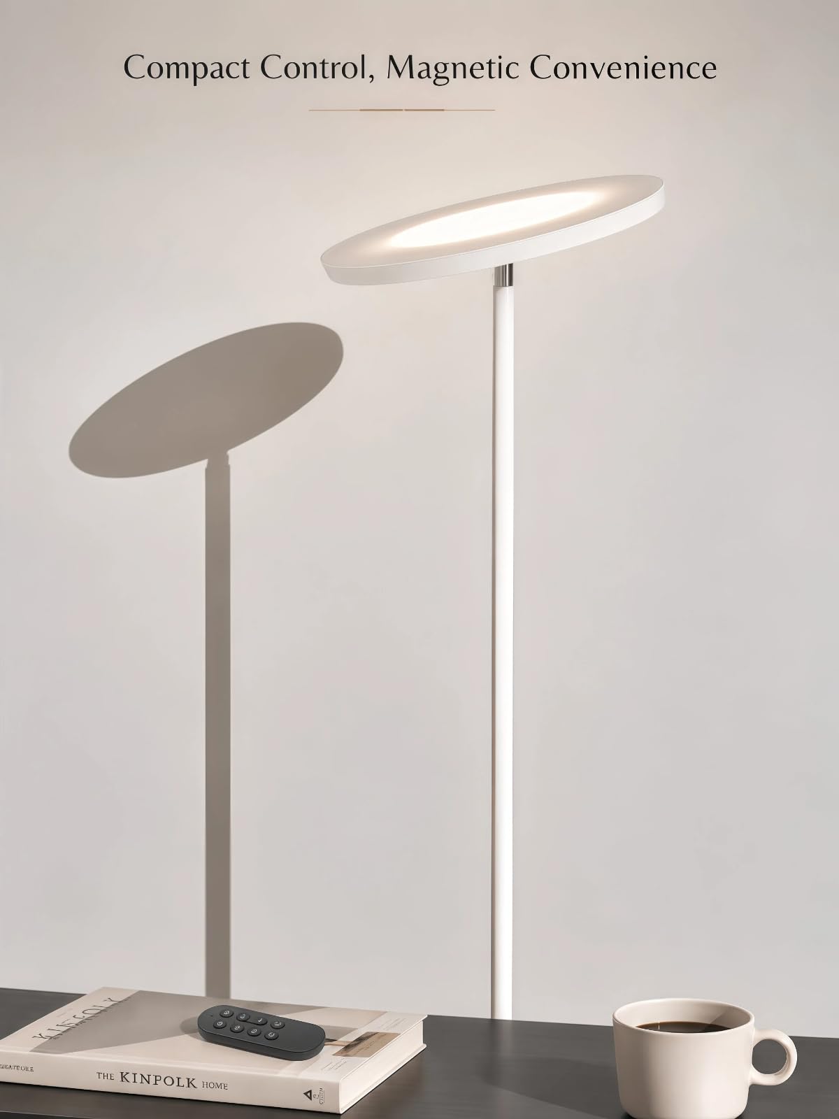LED Floor Lamp for Living Room (White)