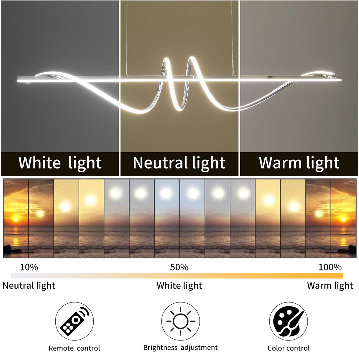 Modern Ceiling Chandelier Light (Aa / 47IN)