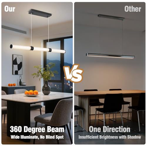 Black Chandeliers for Dining Room (Black / 37IN)