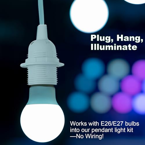 Plug in Light Socket (White / 16FT)
