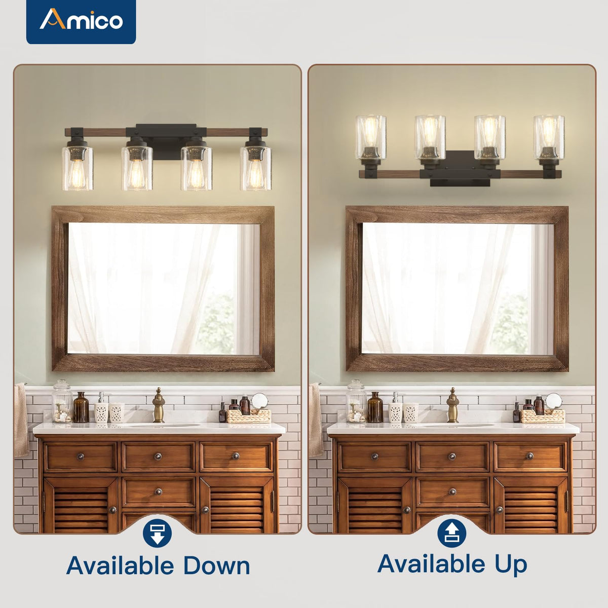 4 Light Farmhouse Bathroom Vanity Light (4-Light)