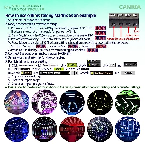 K16 ARTNET+DMX CONSOLE LED CONTROLLER (K16 ARTNET+DMX)