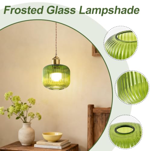 Tulip Lamp Shades Replacement (Green Oval)