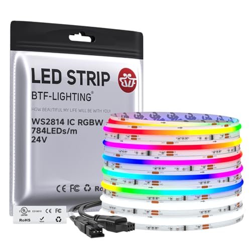 24FT WS2814 Smart IC RGBW 6000K DC24V COB LED Strip Light (24FT)