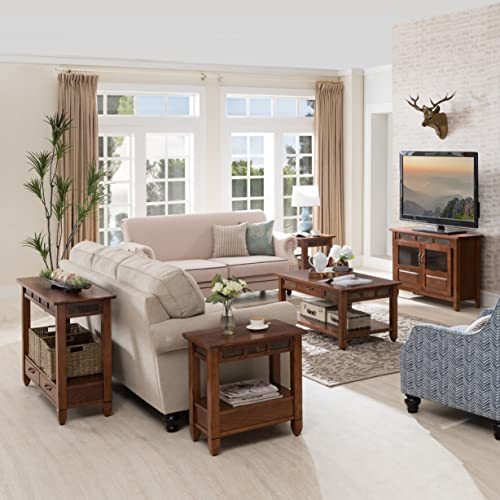 Sibley End Table (Rustic Oak)