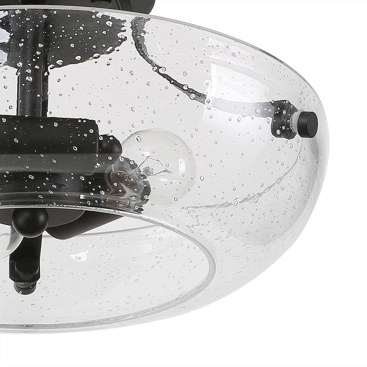 Semi Flush Mount Ceiling Lights (Black)