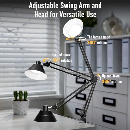 Led Desk Lamp for Home Office (Black)