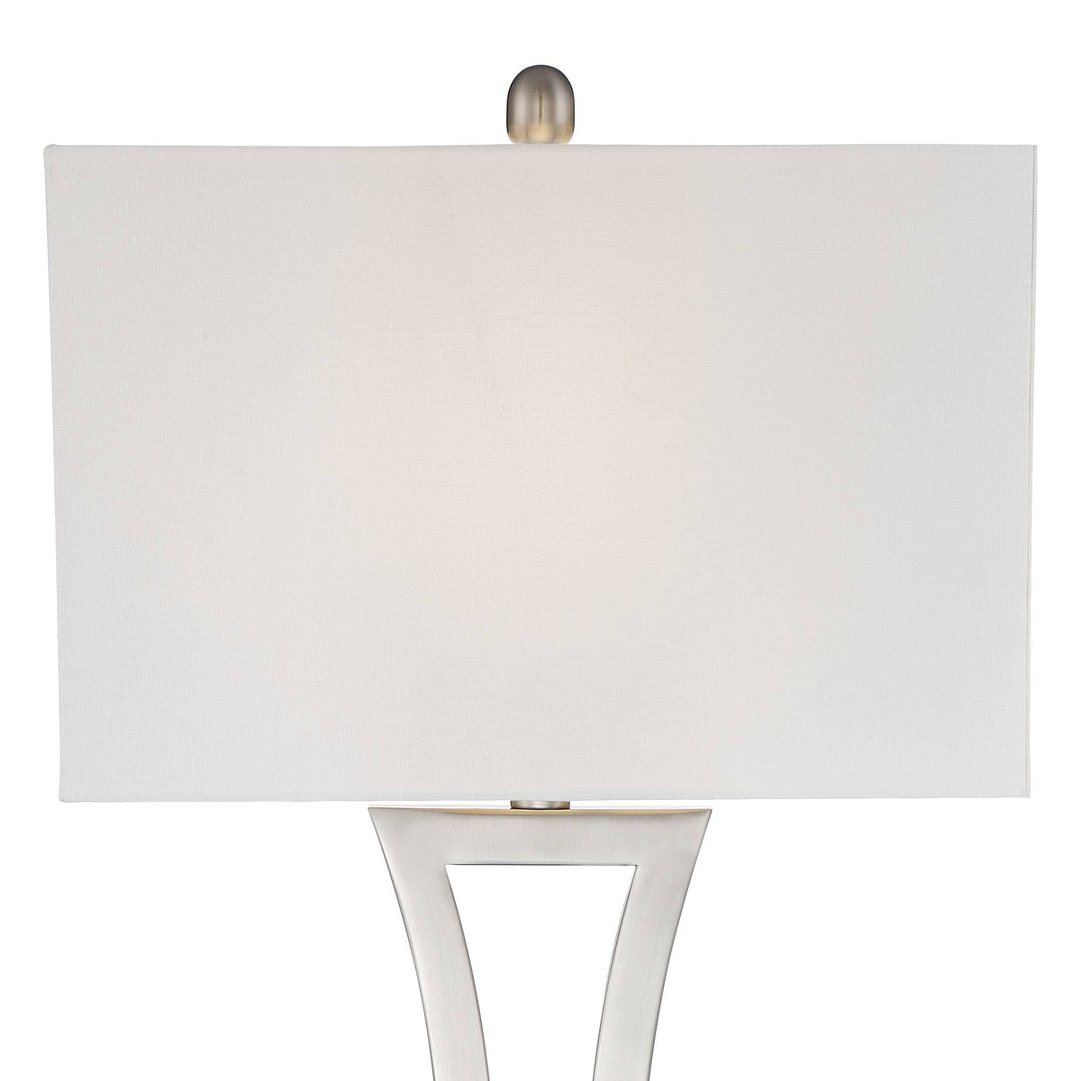Roxie 31" Table Lamps Set of 2 Brushed Nickel Large with Smart Sockets (Brushed Nickel - Smart Sockets Included)