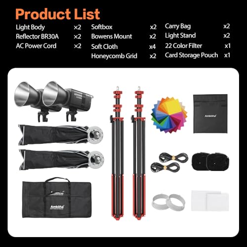 LE200Bi Godox Light Kit (Black)
