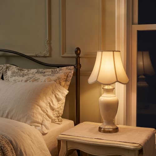 Cream Bell Lamp Shades Set of 2 (Cream)