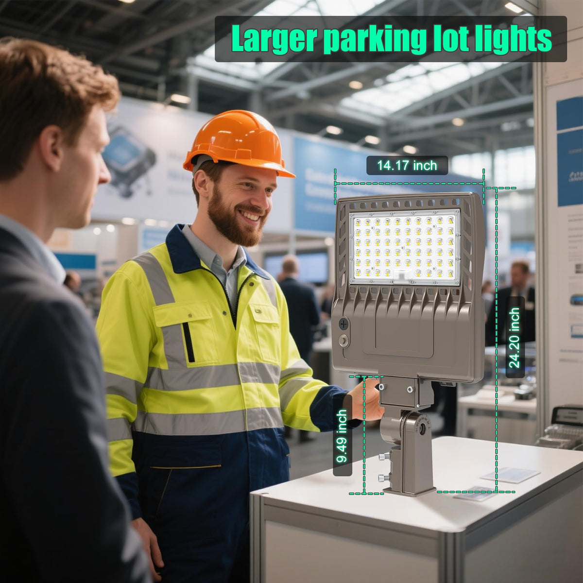 480Volt LED Parking Lot Light 240W Shoebox Area Pole Lights Slip Fitter (240W)