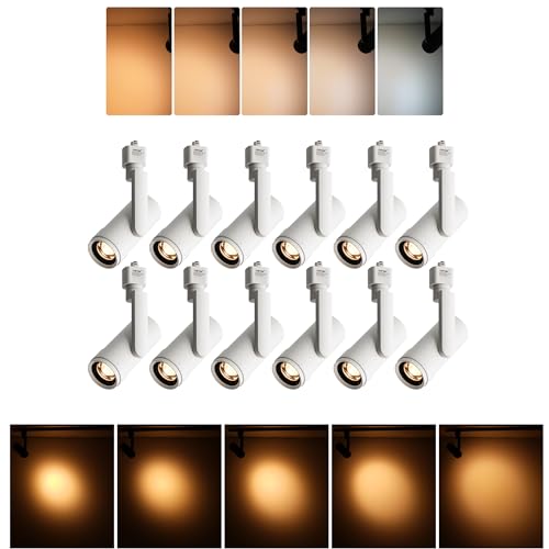 5 Color Zoomable LED Track Lighting Heads (White)