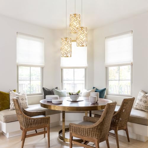 Gold Crystal Pendant Light (Round Gold)