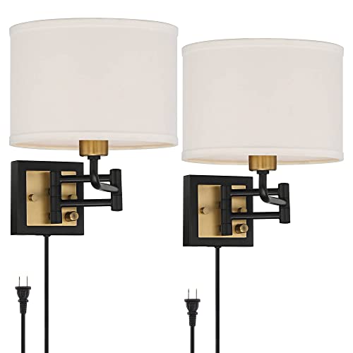 Joelle Black Brass Swing Arm Plug