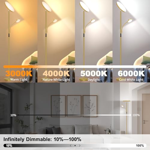 Floor Lamp 42W (Gold)
