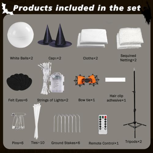 2Packs Halloween Decorations Outdoor (Large ghost)