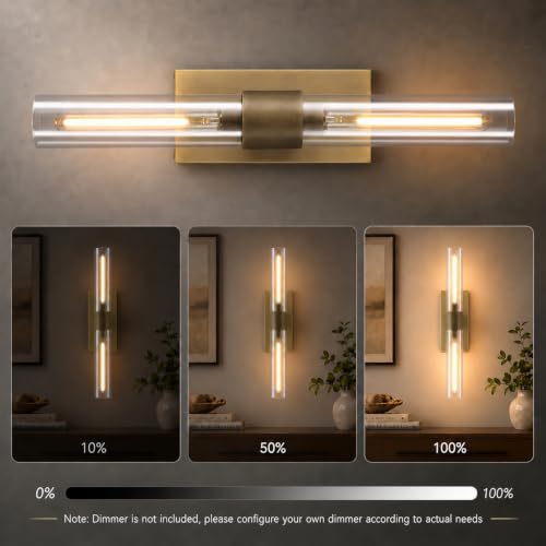 Hardwired Solid Brass Wall Sconce (Antique Bronze / 1 Pack)