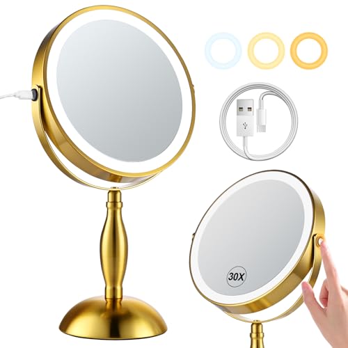 Magnifying Mirror with Lights