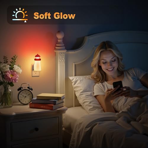 Night Lights Plug into Wall (Lighthouse / 1 Pack)