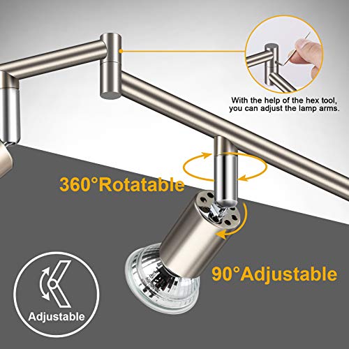6 Light LED Track Lighting Kit (Matt Nickel / 6 Light)
