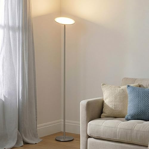 Sky Flux Dimmable LED Floor Lamp (Silver)