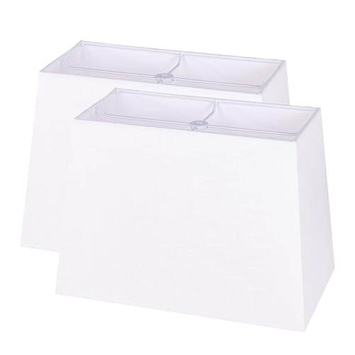 Set of 2 Rectangle Lampshade (White / 12X14X10")