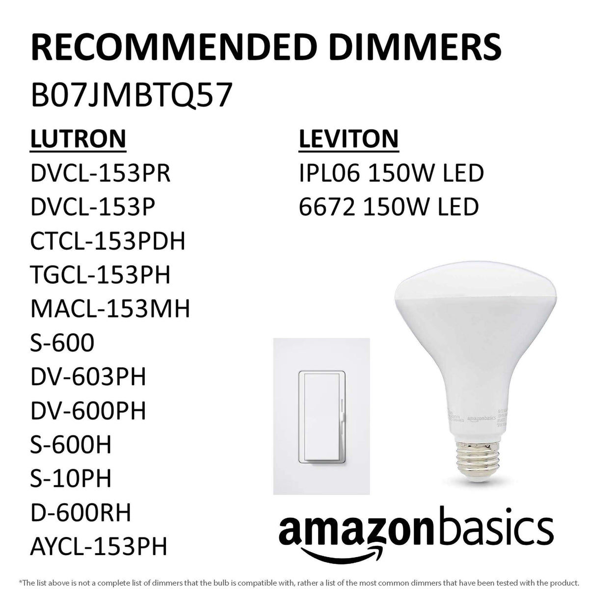 BR30 LED Light Bulbs (Soft White / 6 Count (Pack of 1) / 65W Equivalent)