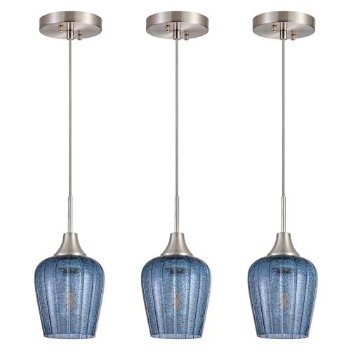 Blue GlassPendant Light