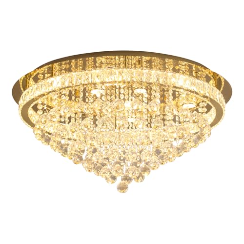 Dia 32" Modern Crystal Chandeliers for Dining Room (Gold / Dia 32")