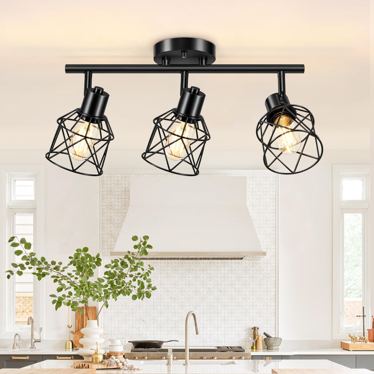 3 Lights Adjustable Multi (Black / 3-Light)