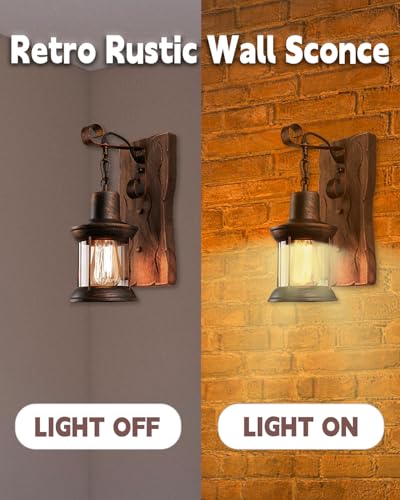 Rustic Wall Sconces (2PCS)