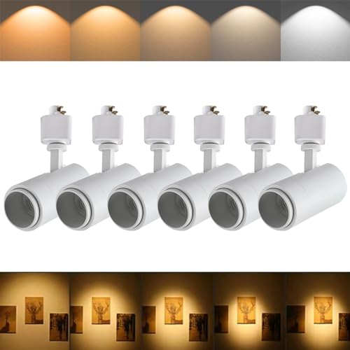 Track Lighting Heads 12W H (White - 6 Pack)