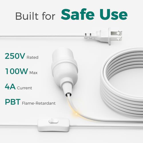 Pendant Light Cord (13ft - White)