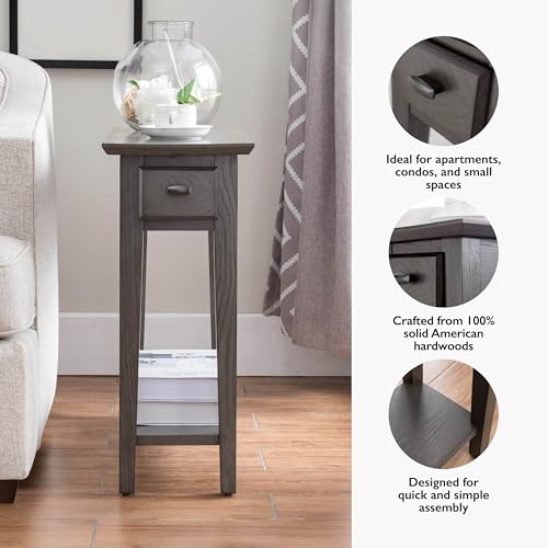 Teegan End Table (Smoke Gray)