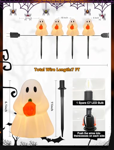 Halloween Ghost Pathway Lights (Halloween Ghost Pathway Lights)