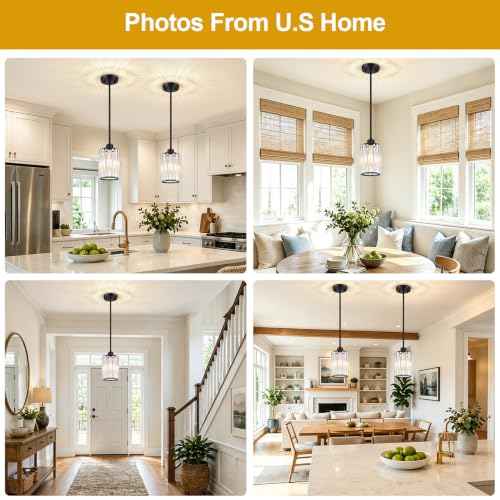 3 Pack Matte Black Pendant Lights Kitchen Island (3-Pack Matte Black)