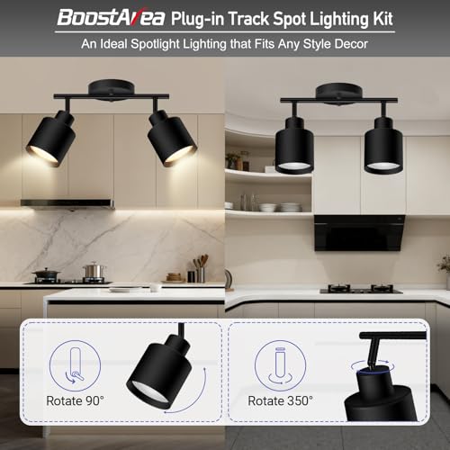 2 Light Led Track Lighting (2 light Black)