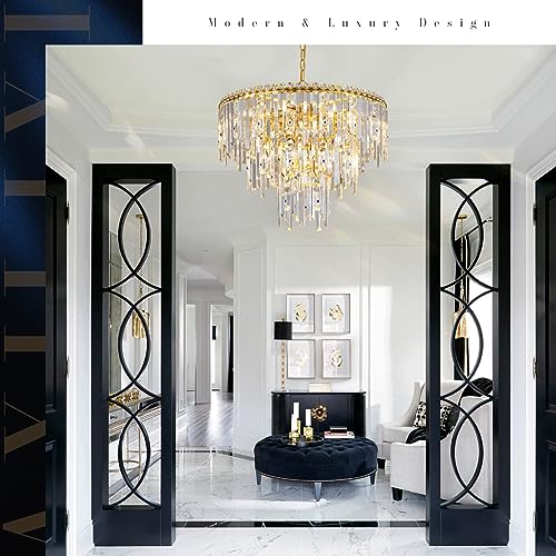 Modern Crystal Chandeliers Luxury Round Chandelier for Dining Room