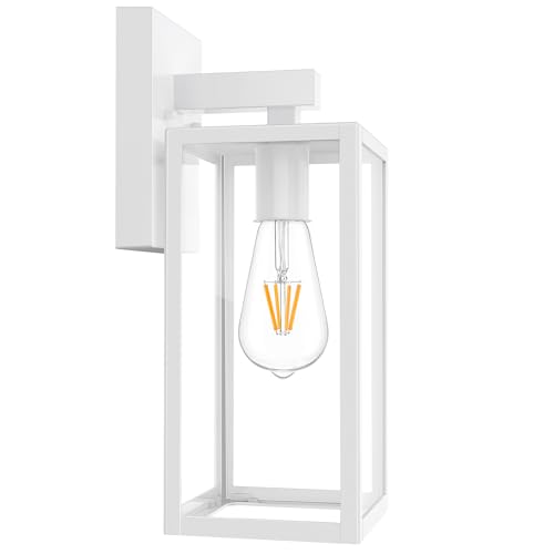 Outdoor Wall Light Fixture (White / Large)