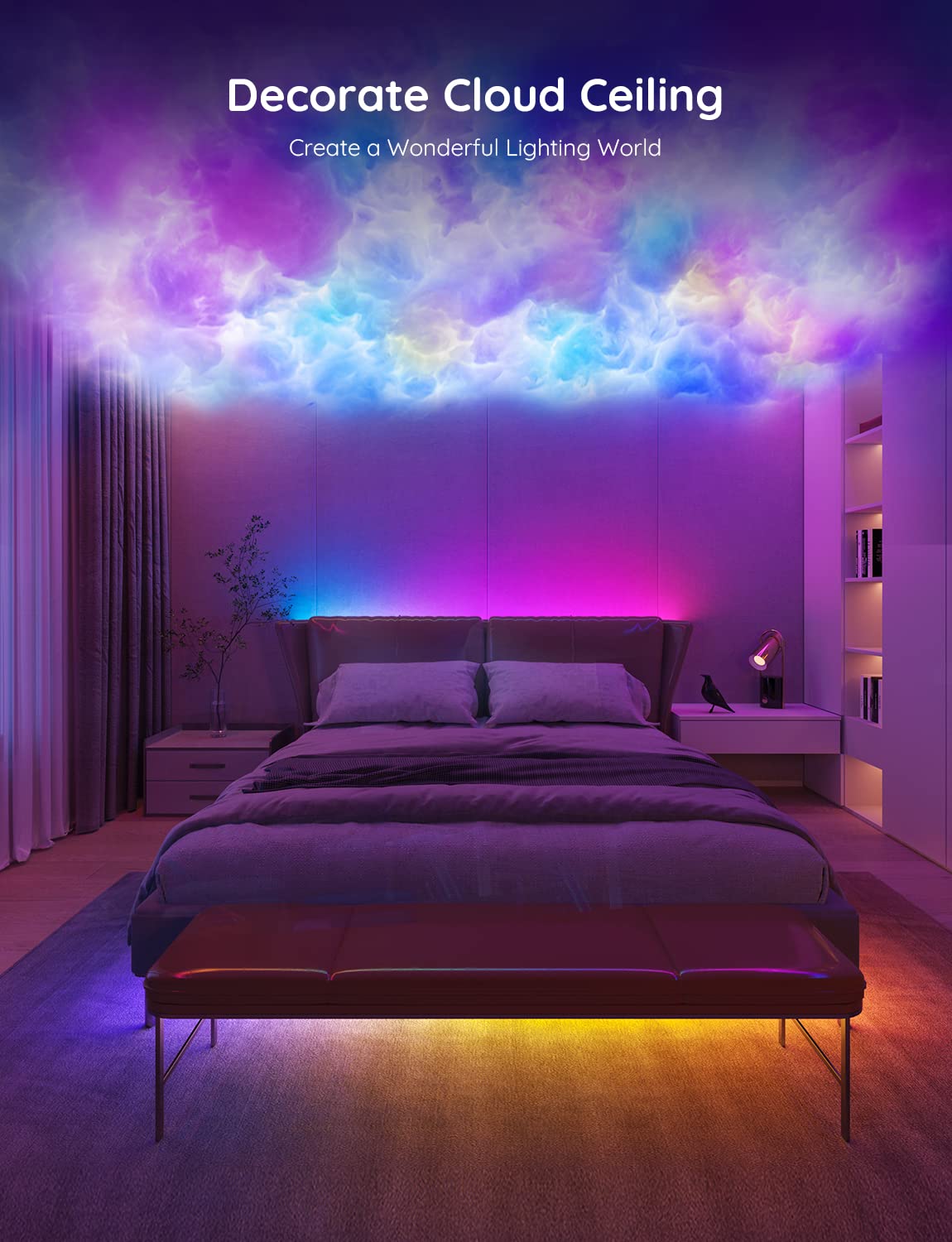 65.6ft RGBIC LED Strip Lights (65.6ft)