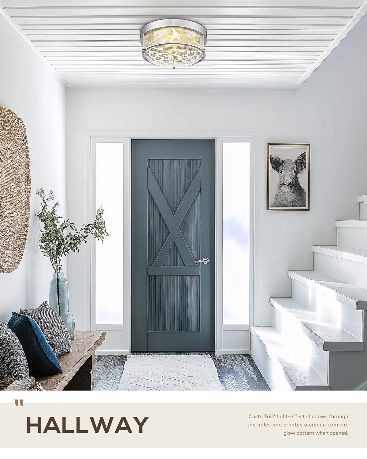 Brushed Nickel Flush Mount Light (Brushed Nickel)