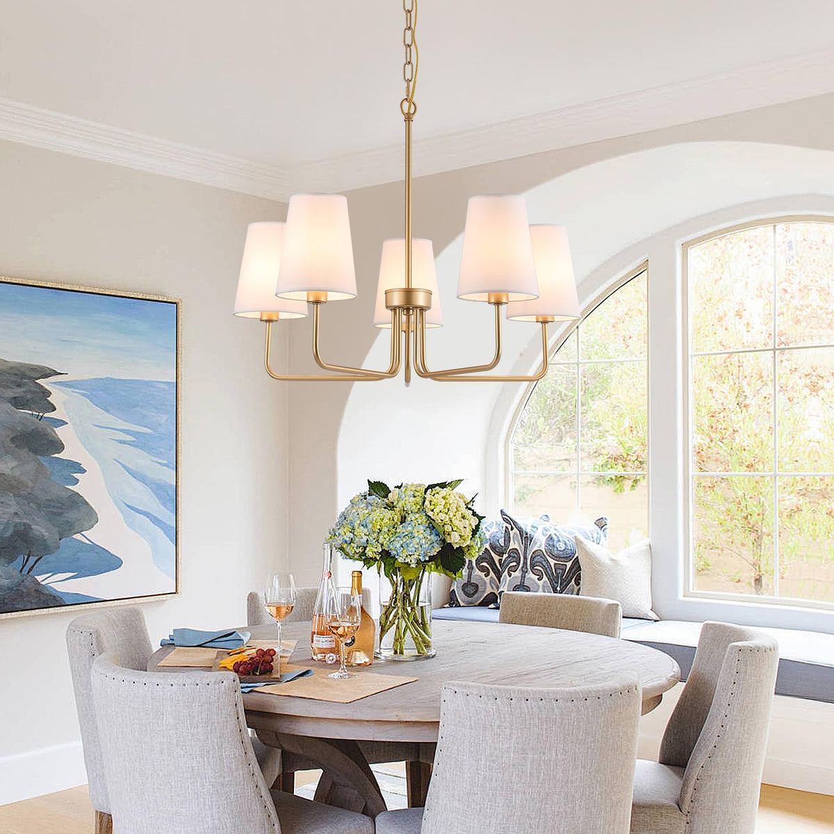 Farmhouse Chandelier (Gold)